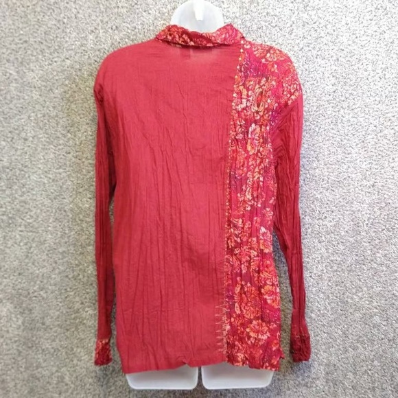 Chico's Broomstick pleated shirt size Large - Picture 2 of 4